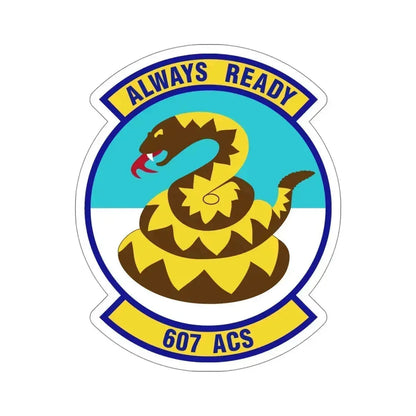 607th Air Control Squadron (U.S. Air Force) STICKER Vinyl Die-Cut Decal 5 Inch - The Sticker Space