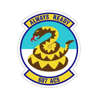 607th Air Control Squadron (U.S. Air Force) STICKER Vinyl Die-Cut Decal - The Sticker Space