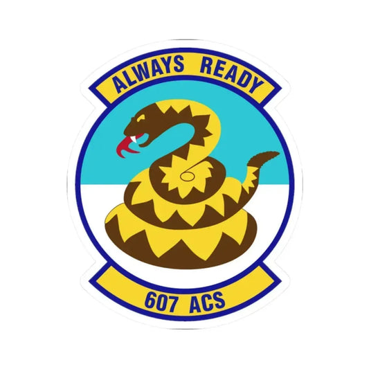 607th Air Control Squadron (U.S. Air Force) STICKER Vinyl Kiss-Cut Decal 2 Inch White - The Sticker Space
