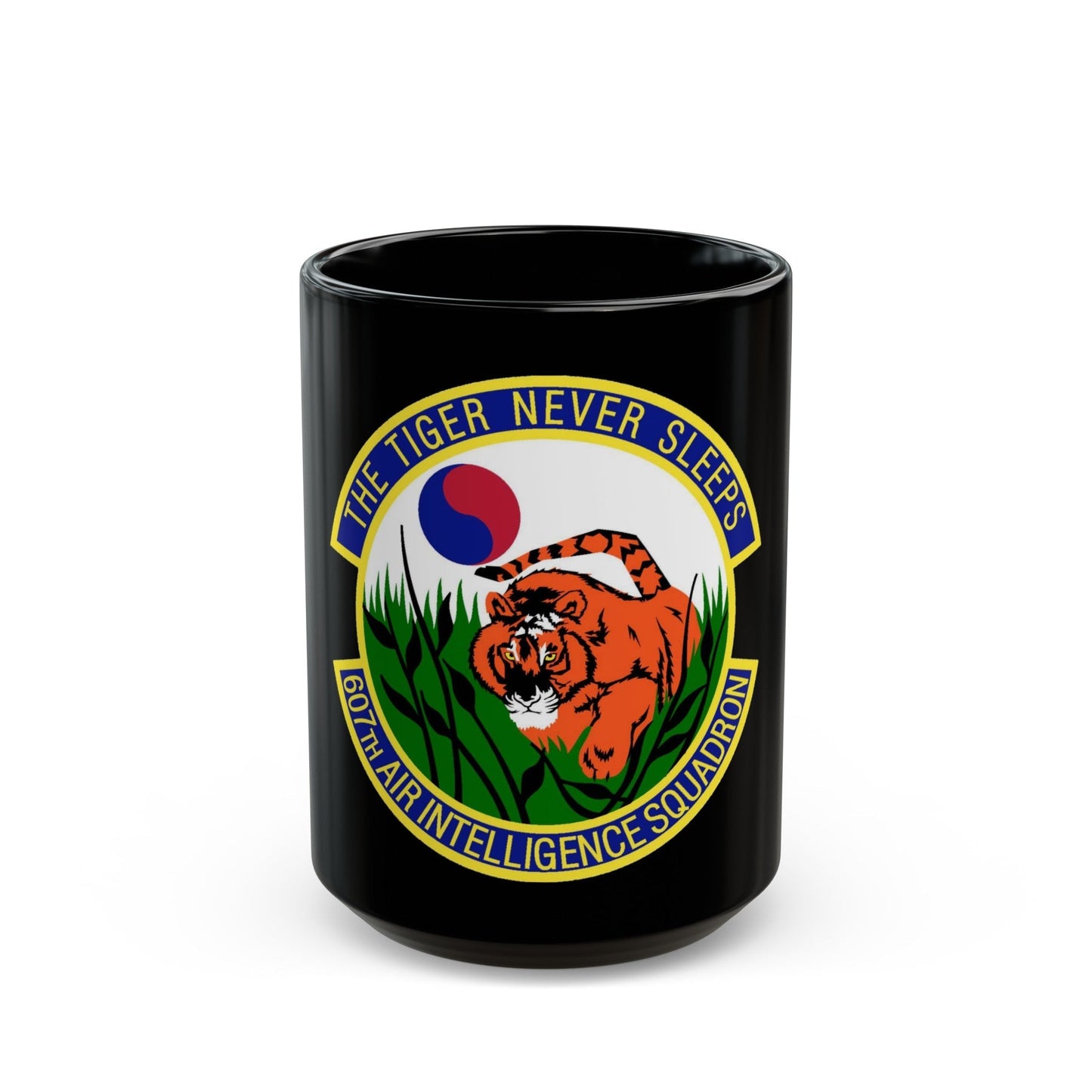 607th Air Intelligence Squadron (U.S. Air Force) Black Coffee Mug-15oz-The Sticker Space