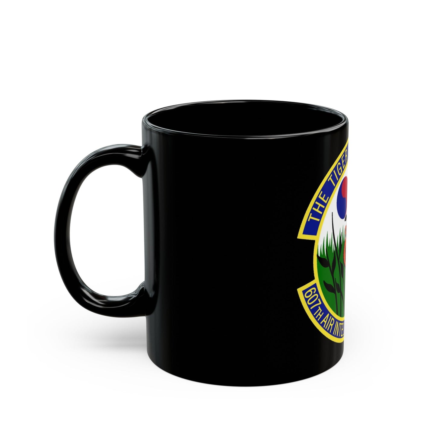 607th Air Intelligence Squadron (U.S. Air Force) Black Coffee Mug-The Sticker Space