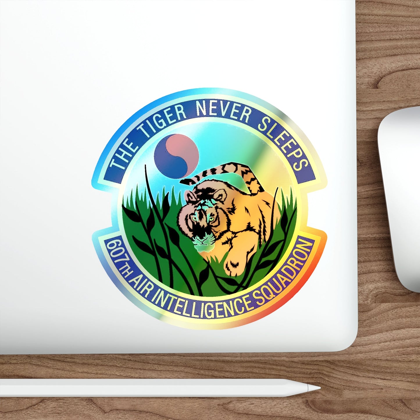 607th Air Intelligence Squadron (U.S. Air Force) Holographic STICKER Die-Cut Vinyl Decal-The Sticker Space