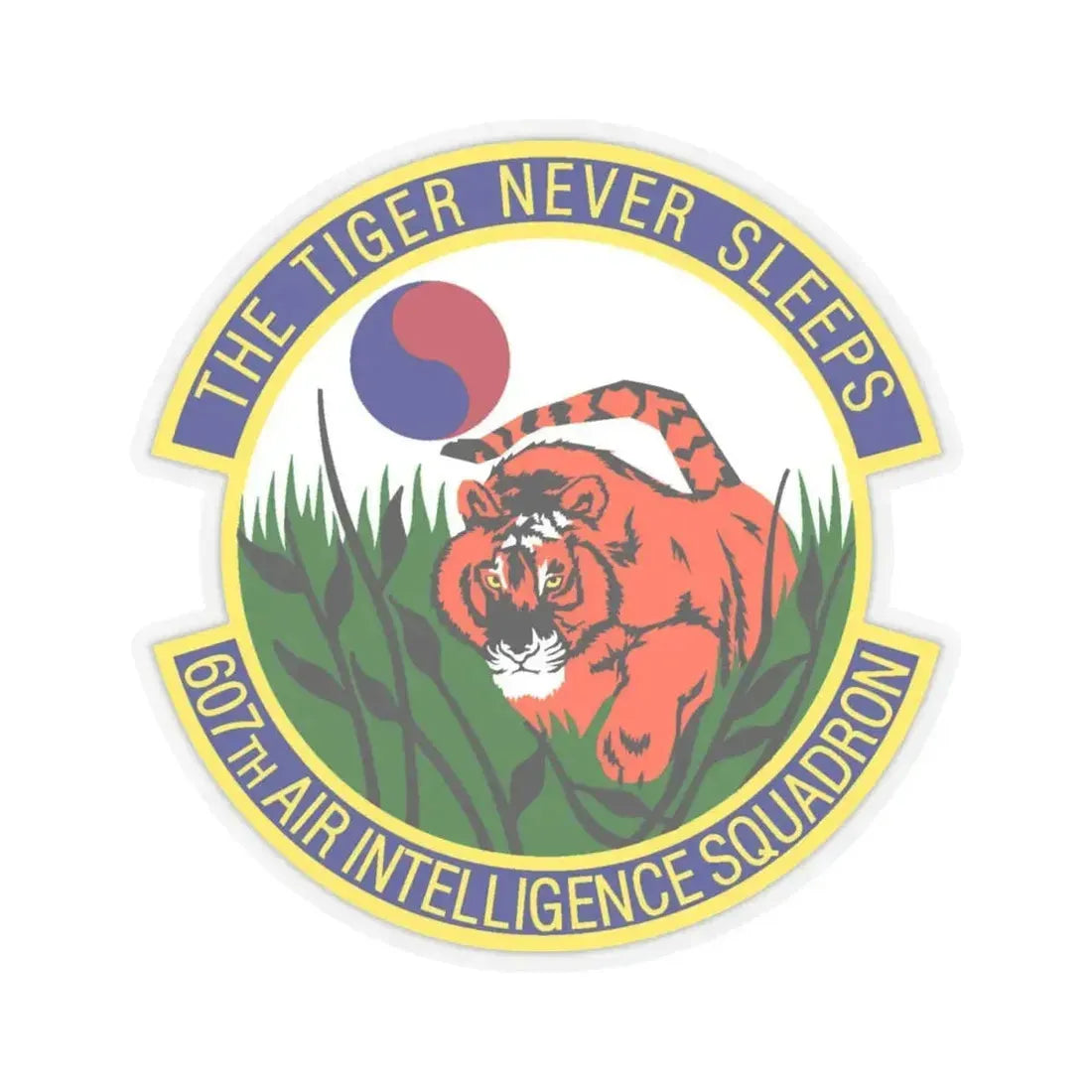 607th Air Intelligence Squadron (U.S. Air Force) STICKER Vinyl Kiss-Cut Decal 4 Inch Transparent - The Sticker Space