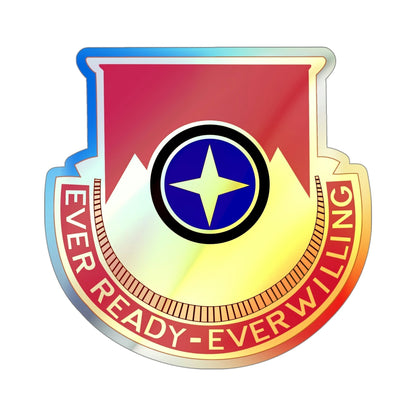 607th Armored Field Artillery Battalion (U.S. Army) Holographic STICKER Die-Cut Vinyl Decal-4 Inch-The Sticker Space