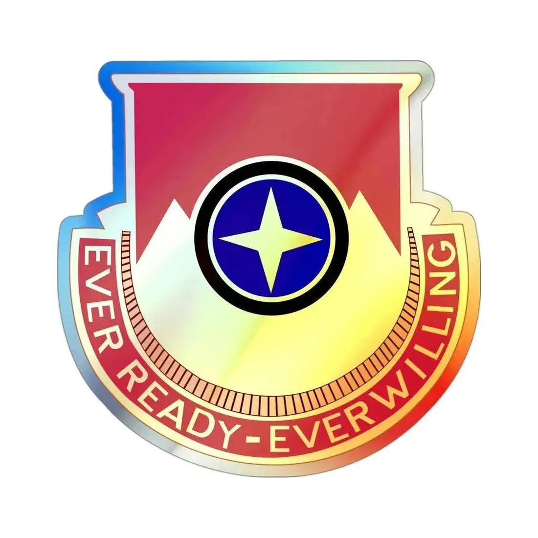 607th Armored Field Artillery Battalion (U.S. Army) Holographic STICKER Die-Cut Vinyl Decal 3 Inch Holographic - The Sticker Space