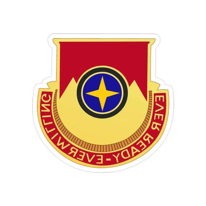 607th Armored Field Artillery Battalion (U.S. Army) REVERSE PRINT Transparent Die-Cut STICKER 2 Inch Die-Cut Transparent - The Sticker Space