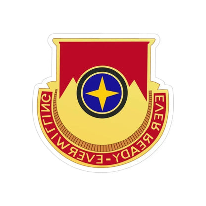 607th Armored Field Artillery Battalion (U.S. Army) REVERSE PRINT Transparent Die-Cut STICKER 3 Inch Die-Cut Transparent - The Sticker Space