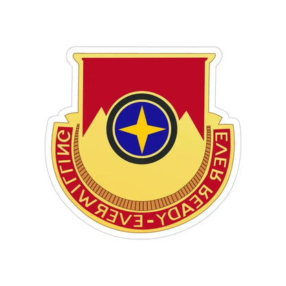 607th Armored Field Artillery Battalion (U.S. Army) REVERSE PRINT Transparent Die-Cut STICKER 6 Inch Die-Cut Transparent - The Sticker Space