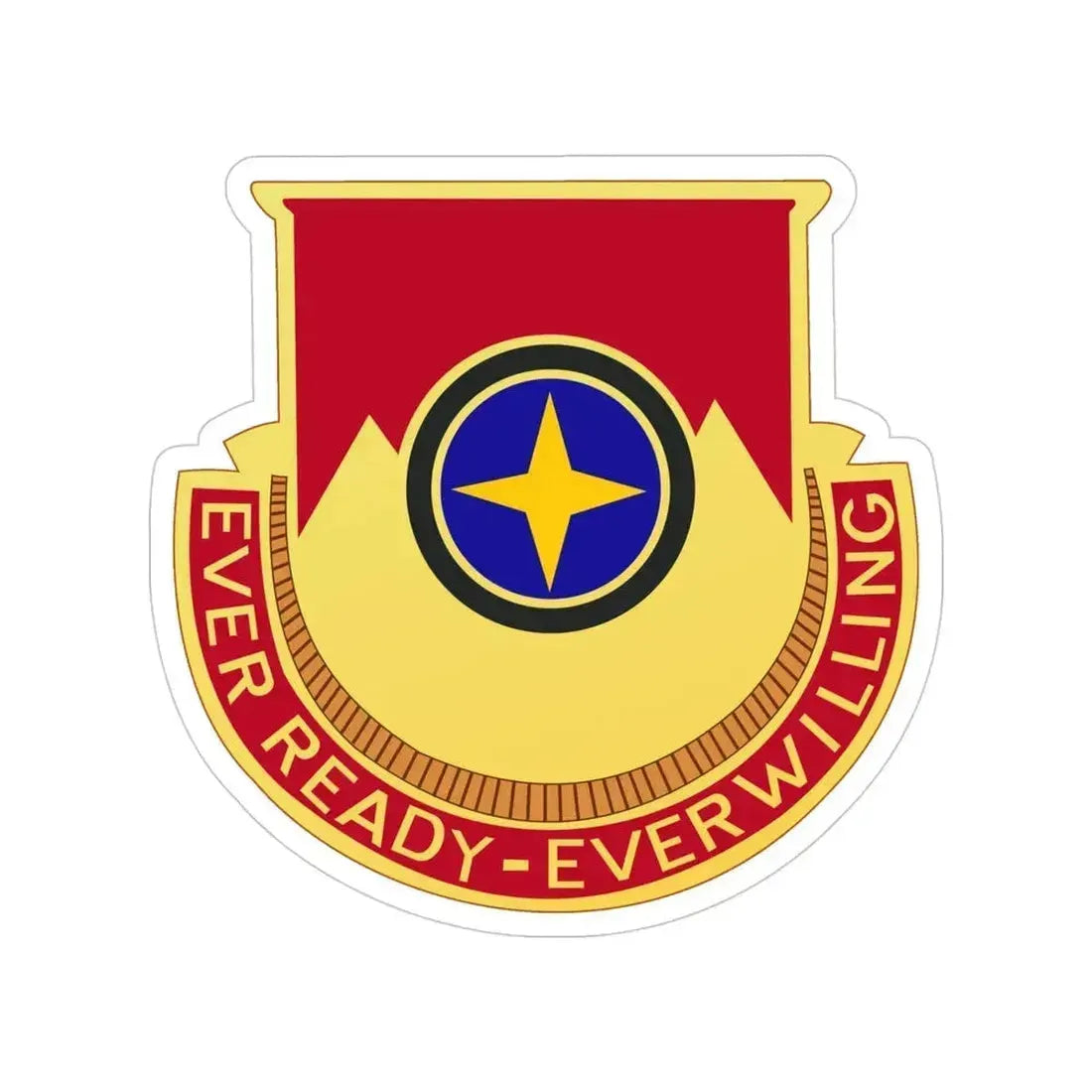 607th Armored Field Artillery Battalion (U.S. Army) Transparent STICKER Die-Cut Vinyl Decal 4 Inch - The Sticker Space