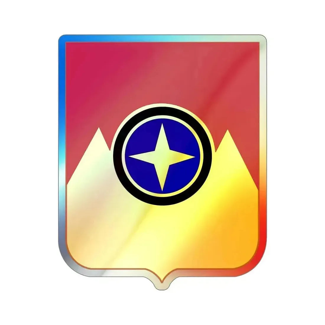 607th Armored Field Artillery Battalion v2 (U.S. Army) Holographic STICKER Die-Cut Vinyl Decal 5 Inch Holographic - The Sticker Space