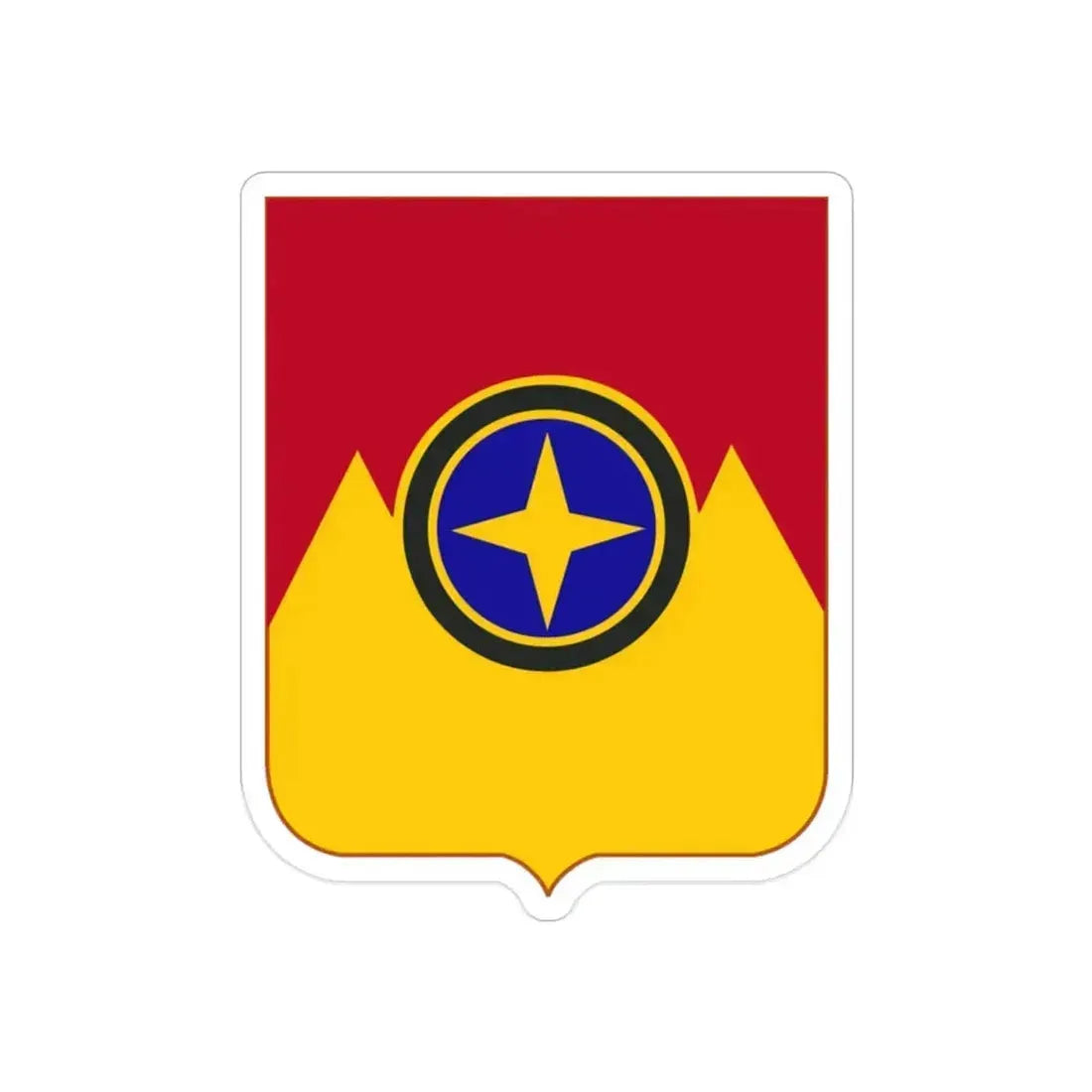 607th Armored Field Artillery Battalion v2 (U.S. Army) REVERSE PRINT Transparent Die-Cut STICKER 2 Inch Die-Cut Transparent - The Sticker Space