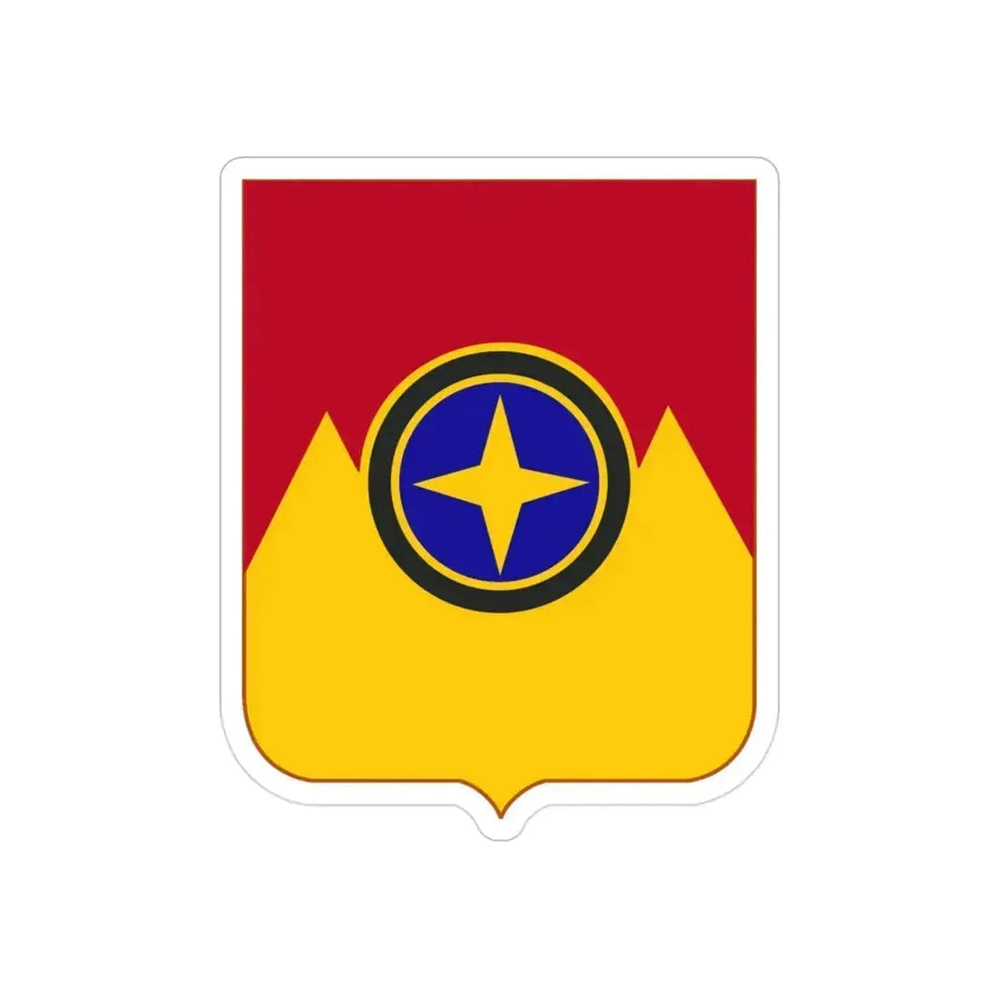 607th Armored Field Artillery Battalion v2 (U.S. Army) REVERSE PRINT Transparent Die-Cut STICKER 3 Inch Die-Cut Transparent - The Sticker Space