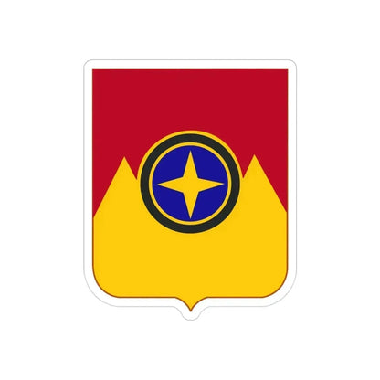 607th Armored Field Artillery Battalion v2 (U.S. Army) REVERSE PRINT Transparent Die-Cut STICKER 3 Inch Die-Cut Transparent - The Sticker Space