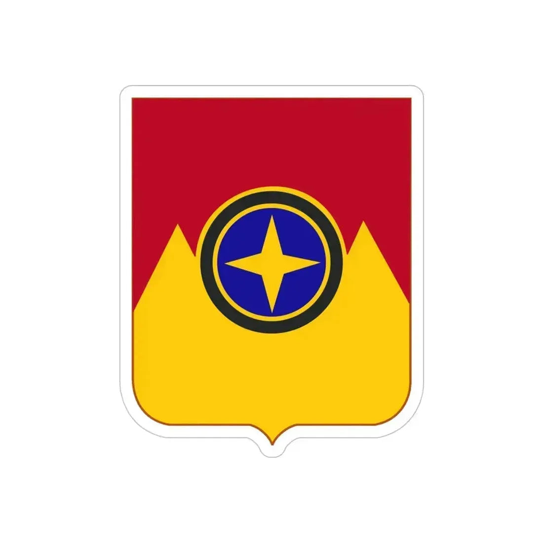 607th Armored Field Artillery Battalion v2 (U.S. Army) REVERSE PRINT Transparent Die-Cut STICKER 5 Inch Die-Cut Transparent - The Sticker Space