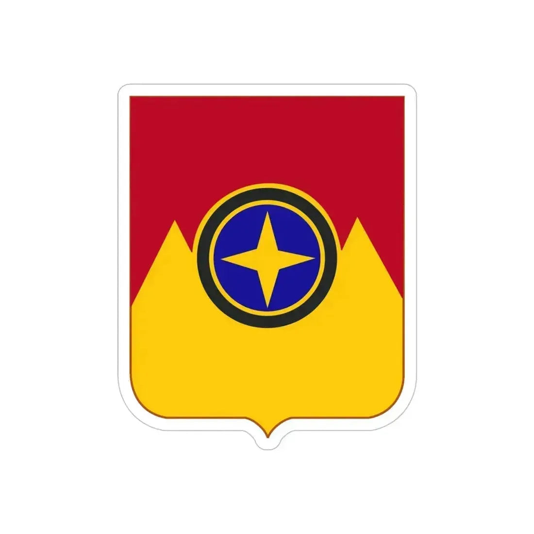 607th Armored Field Artillery Battalion v2 (U.S. Army) REVERSE PRINT Transparent Die-Cut STICKER 6 Inch Die-Cut Transparent - The Sticker Space
