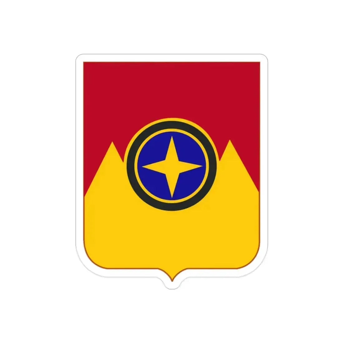 607th Armored Field Artillery Battalion v2 (U.S. Army) REVERSE PRINT Transparent Die-Cut STICKER - The Sticker Space