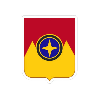 607th Armored Field Artillery Battalion v2 (U.S. Army) REVERSE PRINT Transparent Die-Cut STICKER - The Sticker Space