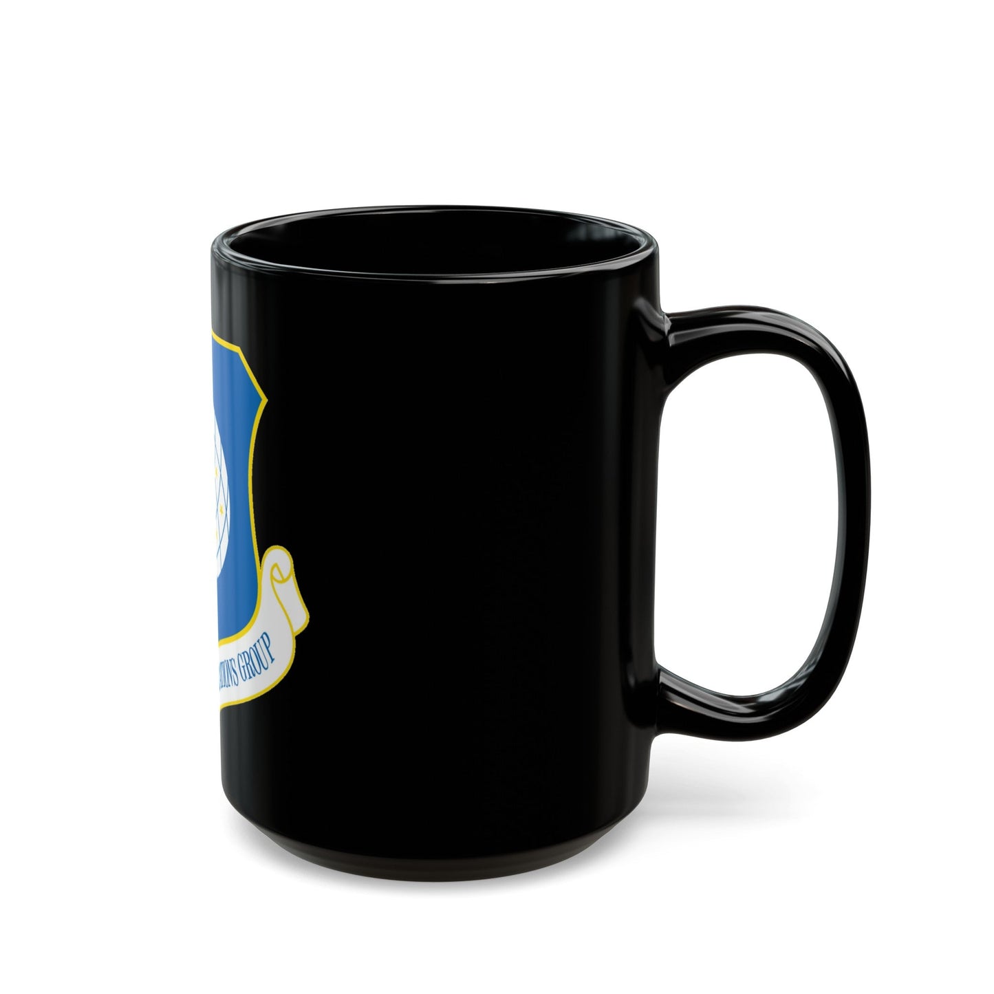 607th ASOGR (U.S. Air Force) Black Coffee Mug-The Sticker Space