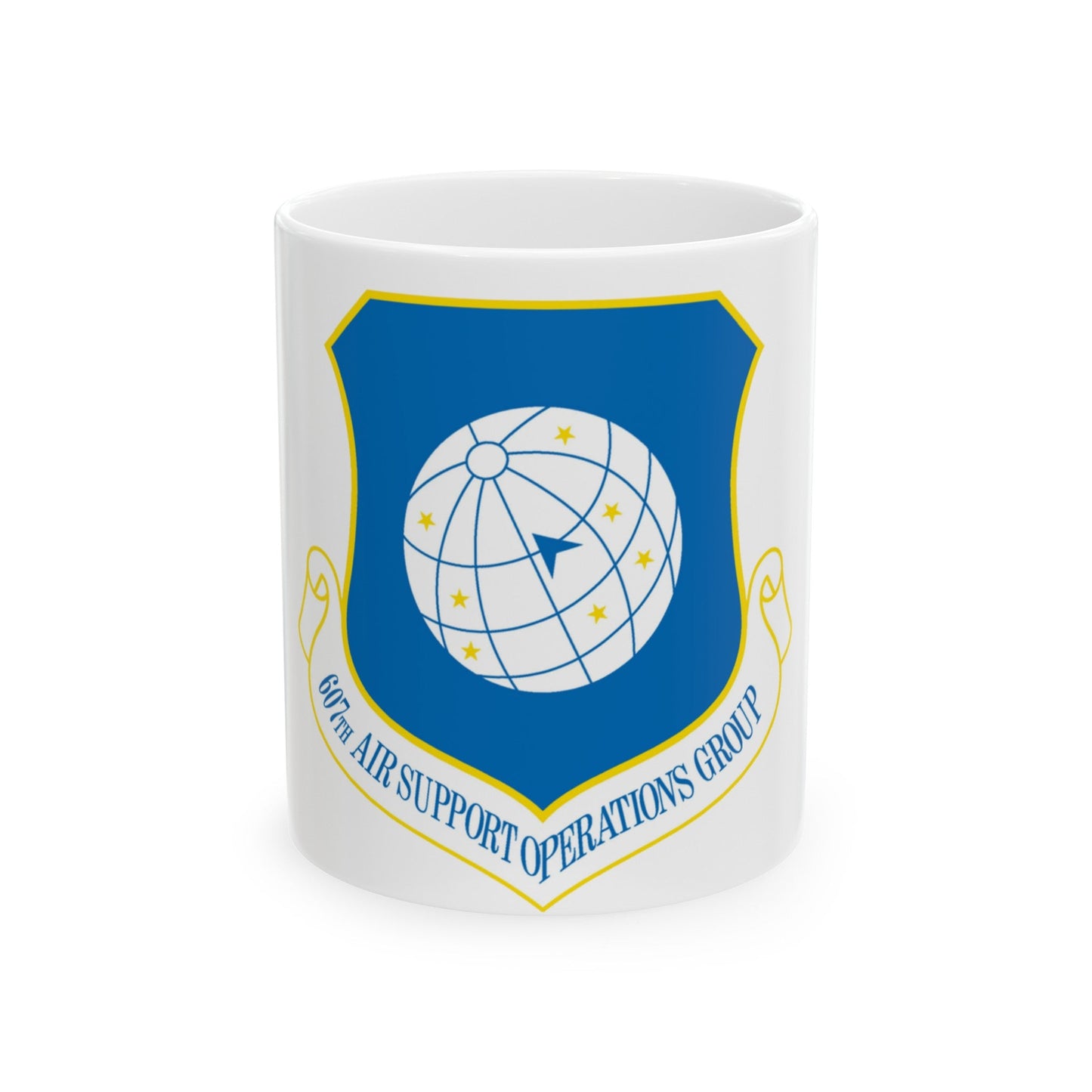 607th ASOGR (U.S. Air Force) White Coffee Mug-11oz-The Sticker Space