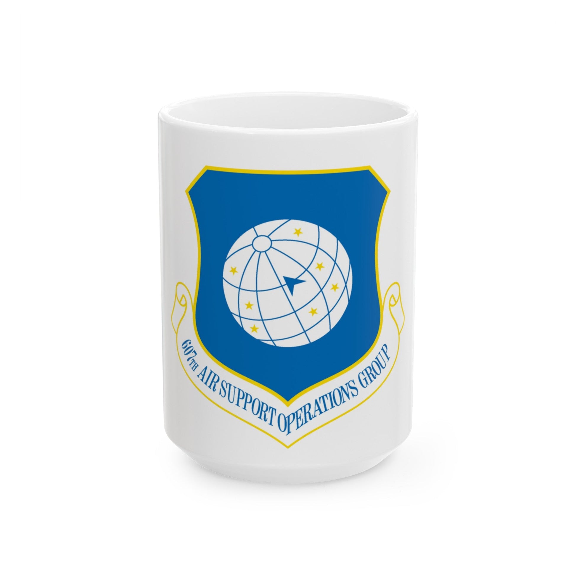 607th ASOGR (U.S. Air Force) White Coffee Mug-15oz-The Sticker Space