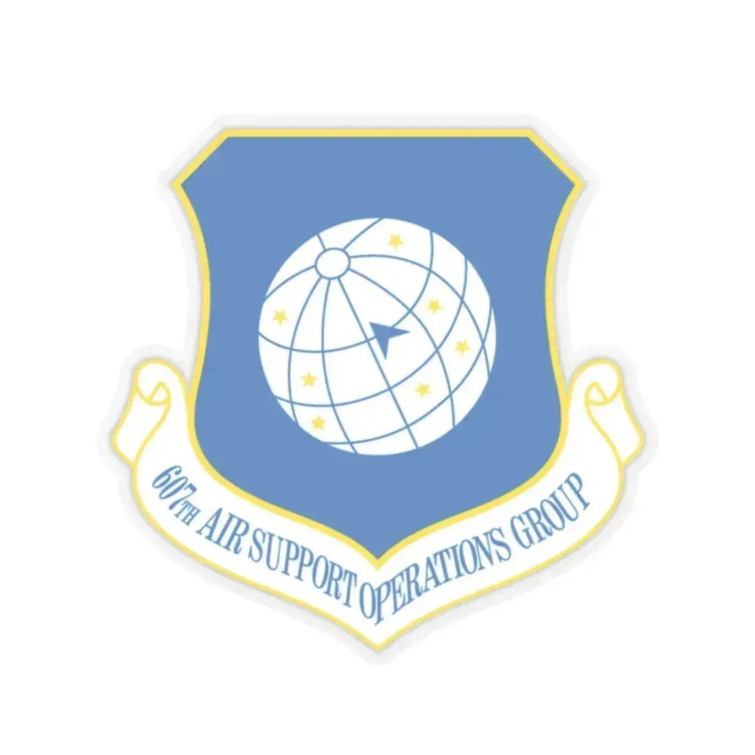 607th ASOGR (U.S. Air Force) STICKER Vinyl Kiss-Cut Decal 2 Inch Transparent - The Sticker Space