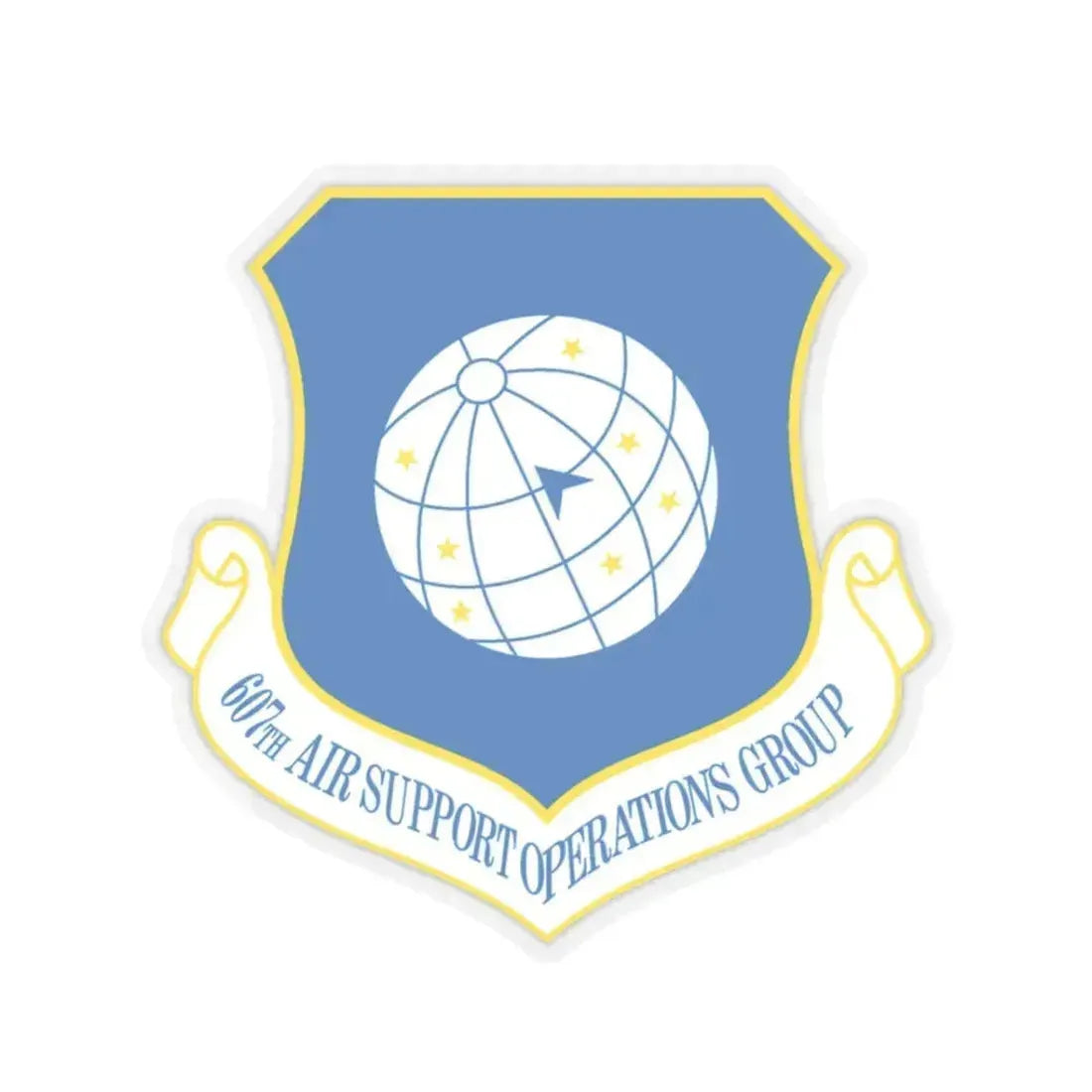 607th ASOGR (U.S. Air Force) STICKER Vinyl Kiss-Cut Decal 3 Inch Transparent - The Sticker Space