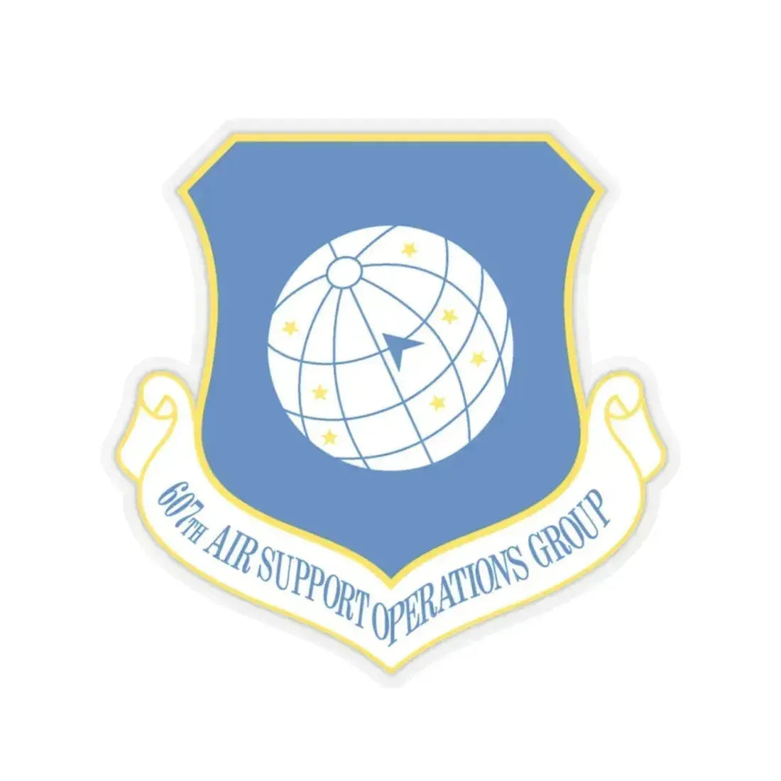 607th ASOGR (U.S. Air Force) STICKER Vinyl Kiss-Cut Decal 4 Inch Transparent - The Sticker Space