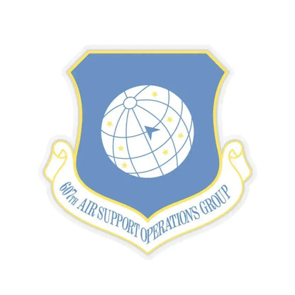 607th ASOGR (U.S. Air Force) STICKER Vinyl Kiss-Cut Decal 4 Inch Transparent - The Sticker Space