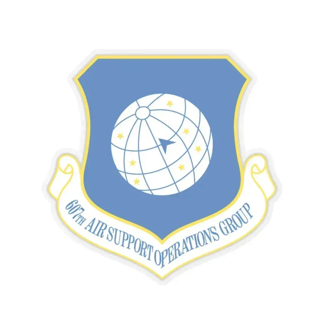 607th ASOGR (U.S. Air Force) STICKER Vinyl Kiss-Cut Decal 6 Inch Transparent - The Sticker Space