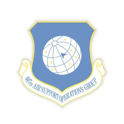 607th ASOGR (U.S. Air Force) STICKER Vinyl Kiss-Cut Decal 6 Inch Transparent - The Sticker Space