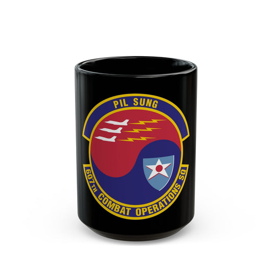 607th Combat Operations Squadron (U.S. Air Force) Black Coffee Mug-15oz-The Sticker Space