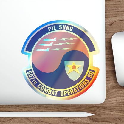 607th Combat Operations Squadron (U.S. Air Force) Holographic STICKER Die-Cut Vinyl Decal-The Sticker Space