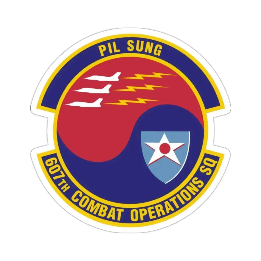 607th Combat Operations Squadron (U.S. Air Force) STICKER Vinyl Die-Cut Decal - The Sticker Space
