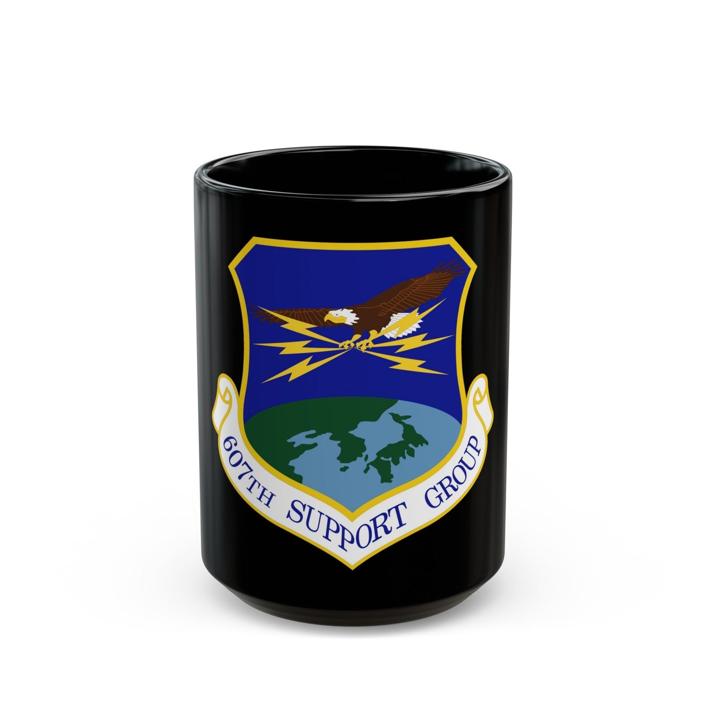 607th Support Group (U.S. Air Force) Black Coffee Mug-15oz-The Sticker Space