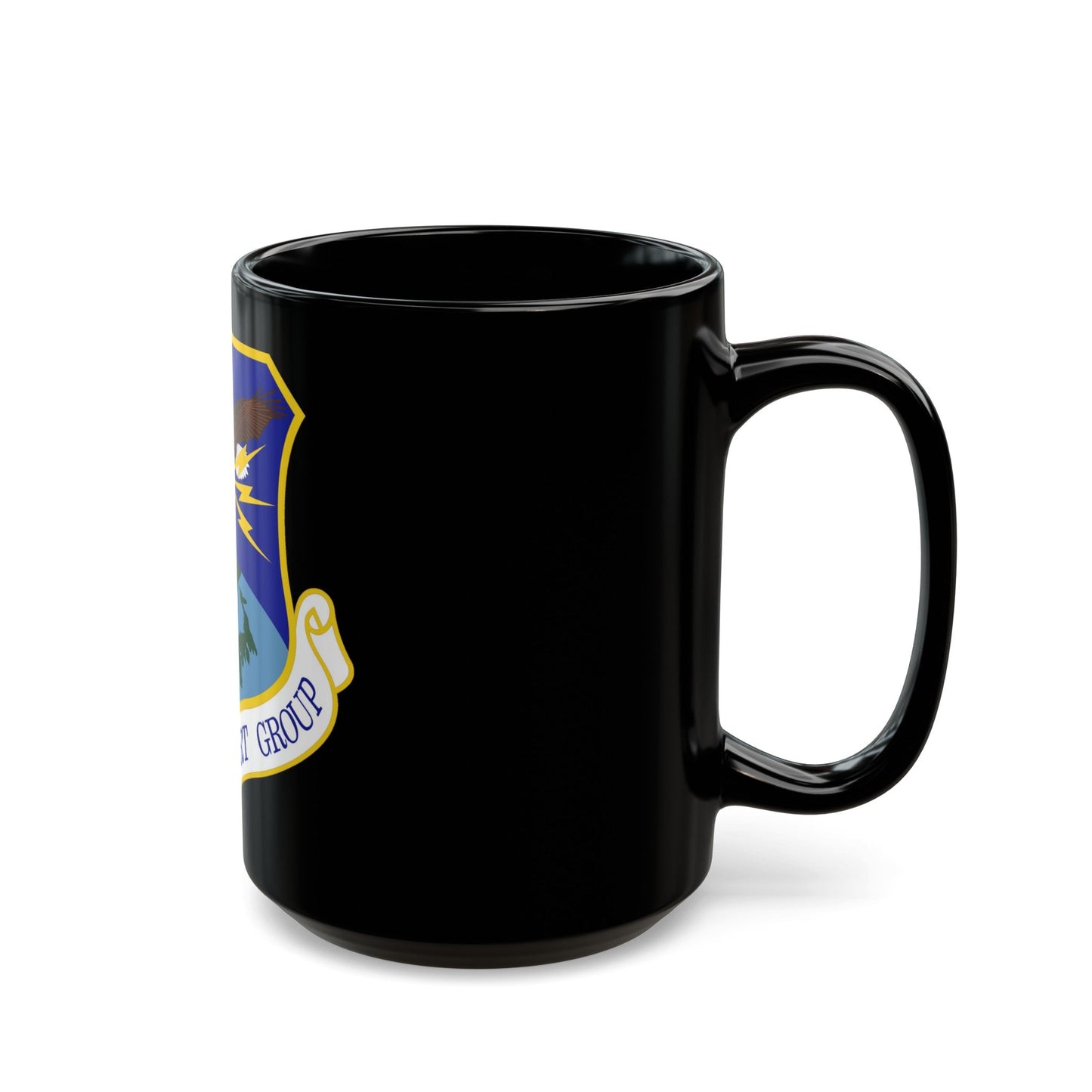 607th Support Group (U.S. Air Force) Black Coffee Mug-The Sticker Space