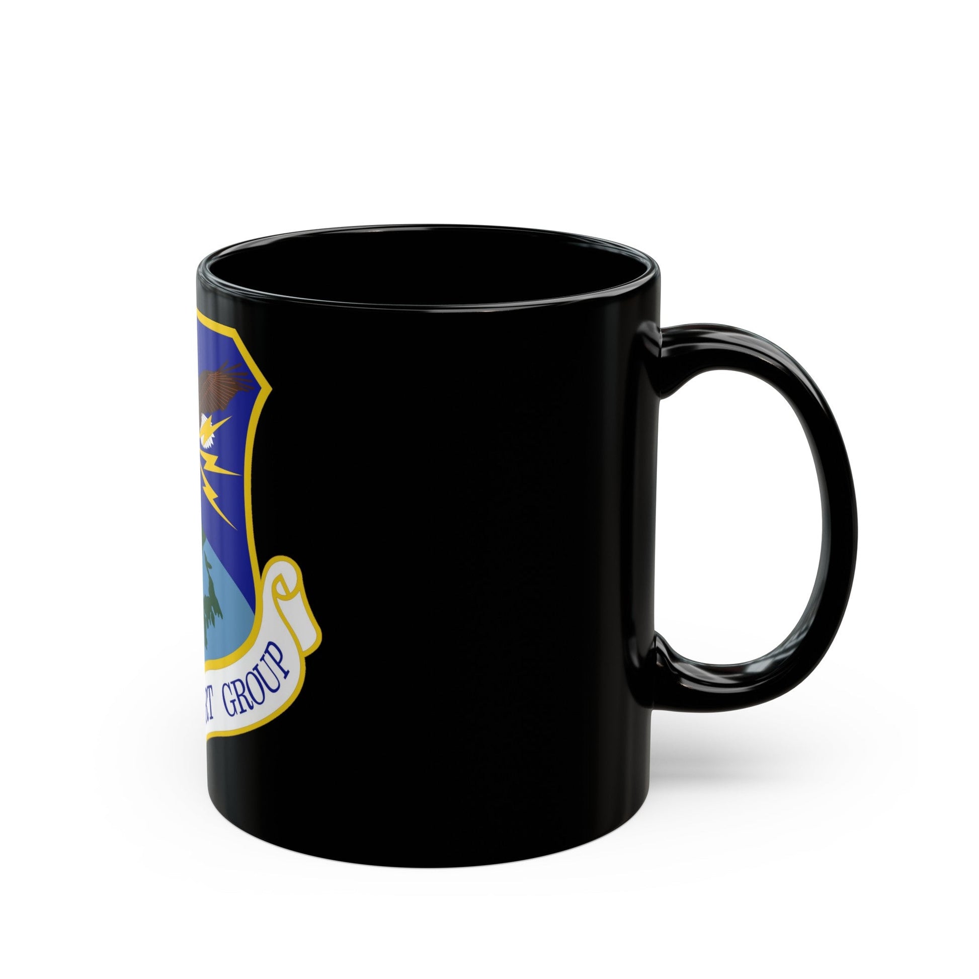 607th Support Group (U.S. Air Force) Black Coffee Mug-The Sticker Space