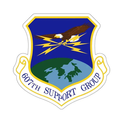 607th Support Group (U.S. Air Force) STICKER Vinyl Kiss-Cut Decal 4 Inch White - The Sticker Space
