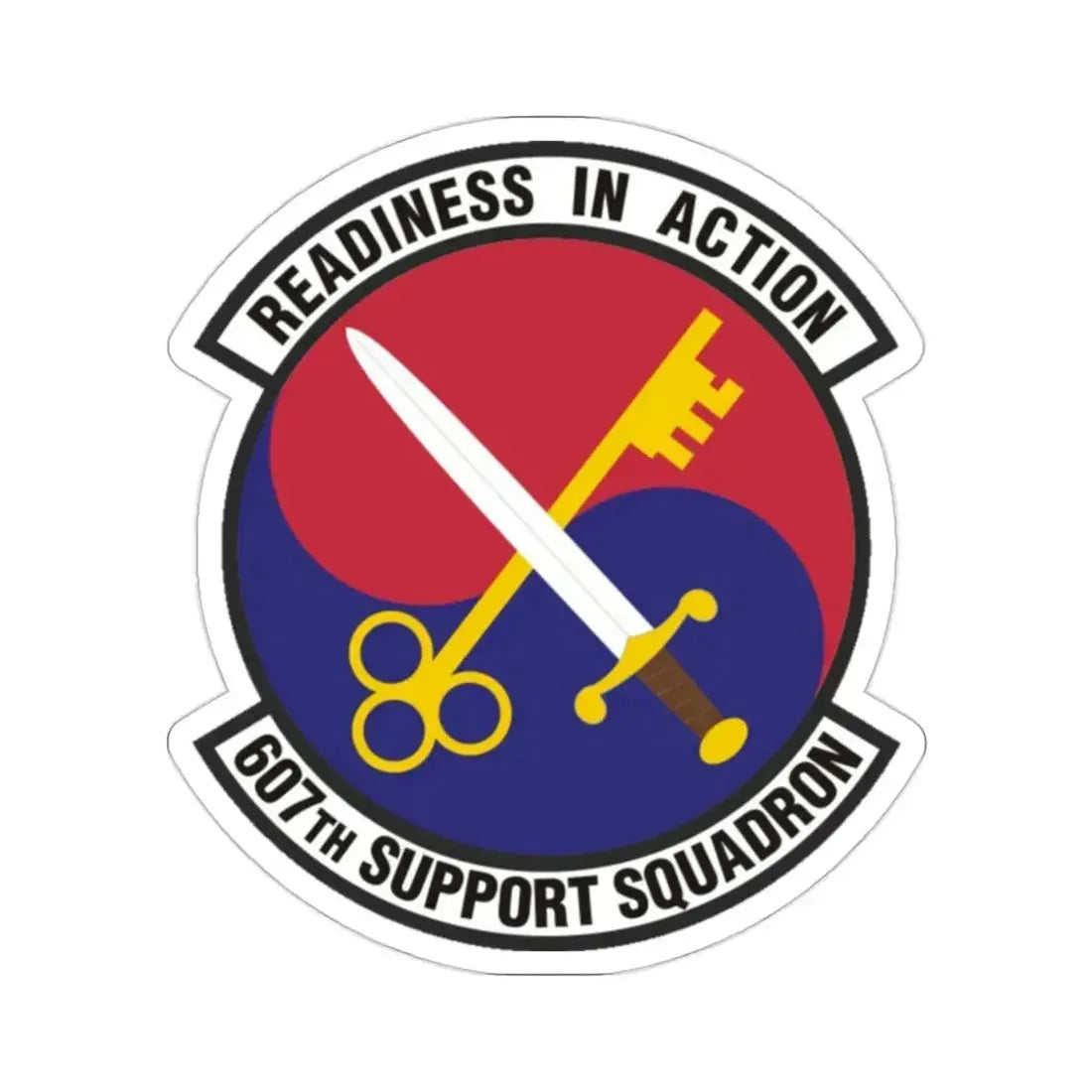 607th Support Squadron (U.S. Air Force) STICKER Vinyl Die-Cut Decal - The Sticker Space