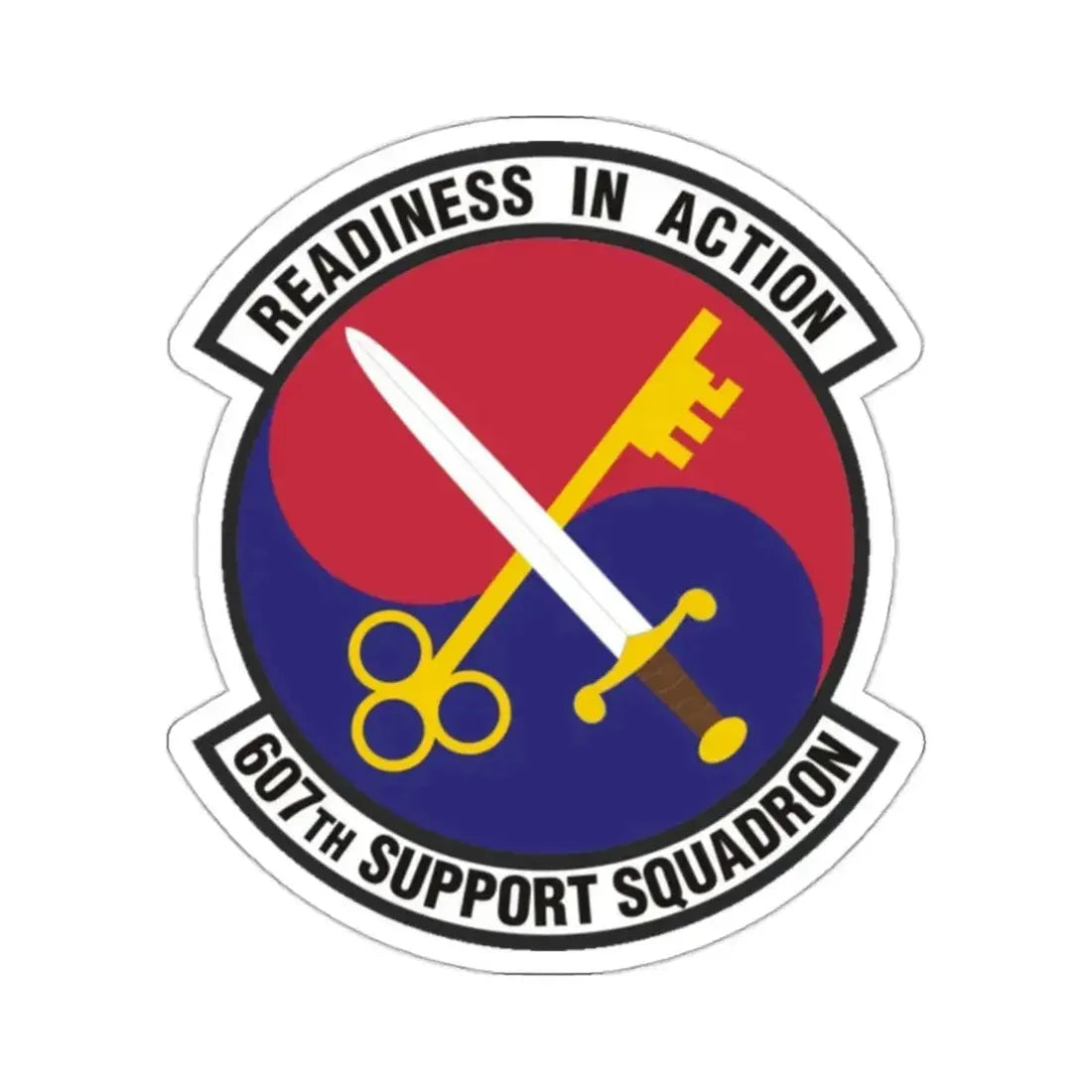 607th Support Squadron (U.S. Air Force) STICKER Vinyl Kiss-Cut Decal - The Sticker Space
