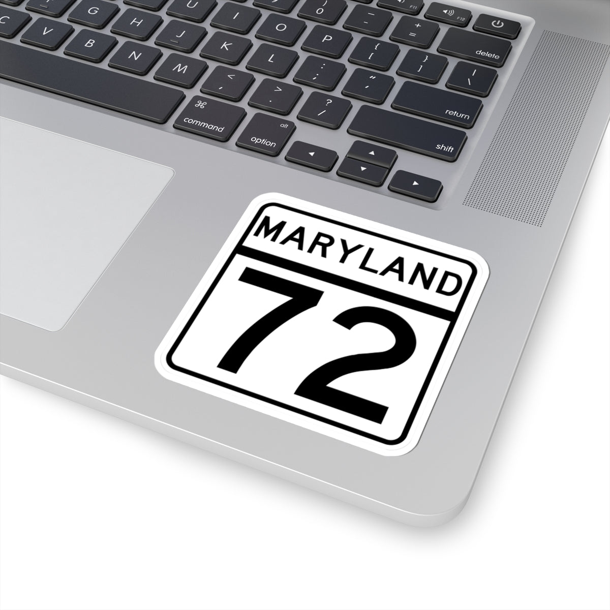 MD Route 72 (Maryland) (Road Sign) STICKER Vinyl Kiss-Cut Decal