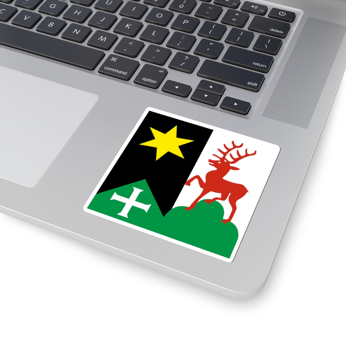 CHE Oberegg Flag (Switzerland) STICKER Vinyl Kiss-Cut Decal