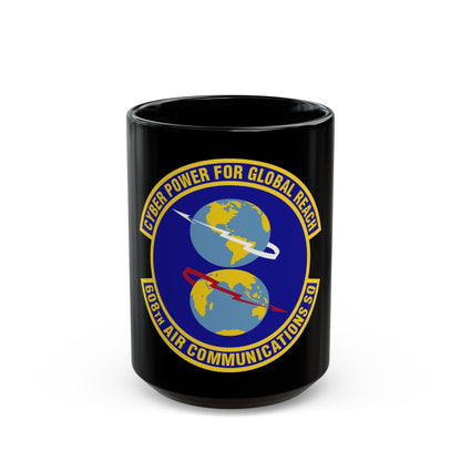 608th Air Communications Squadron (U.S. Air Force) Black Coffee Mug-15oz-The Sticker Space