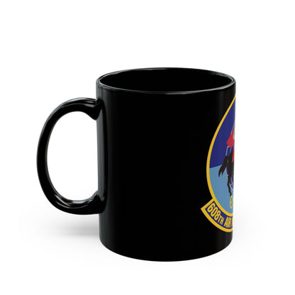 608th Air Intelligence Squadron (U.S. Air Force) Black Coffee Mug-The Sticker Space