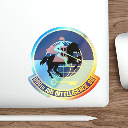 608th Air Intelligence Squadron (U.S. Air Force) Holographic STICKER Die-Cut Vinyl Decal-The Sticker Space