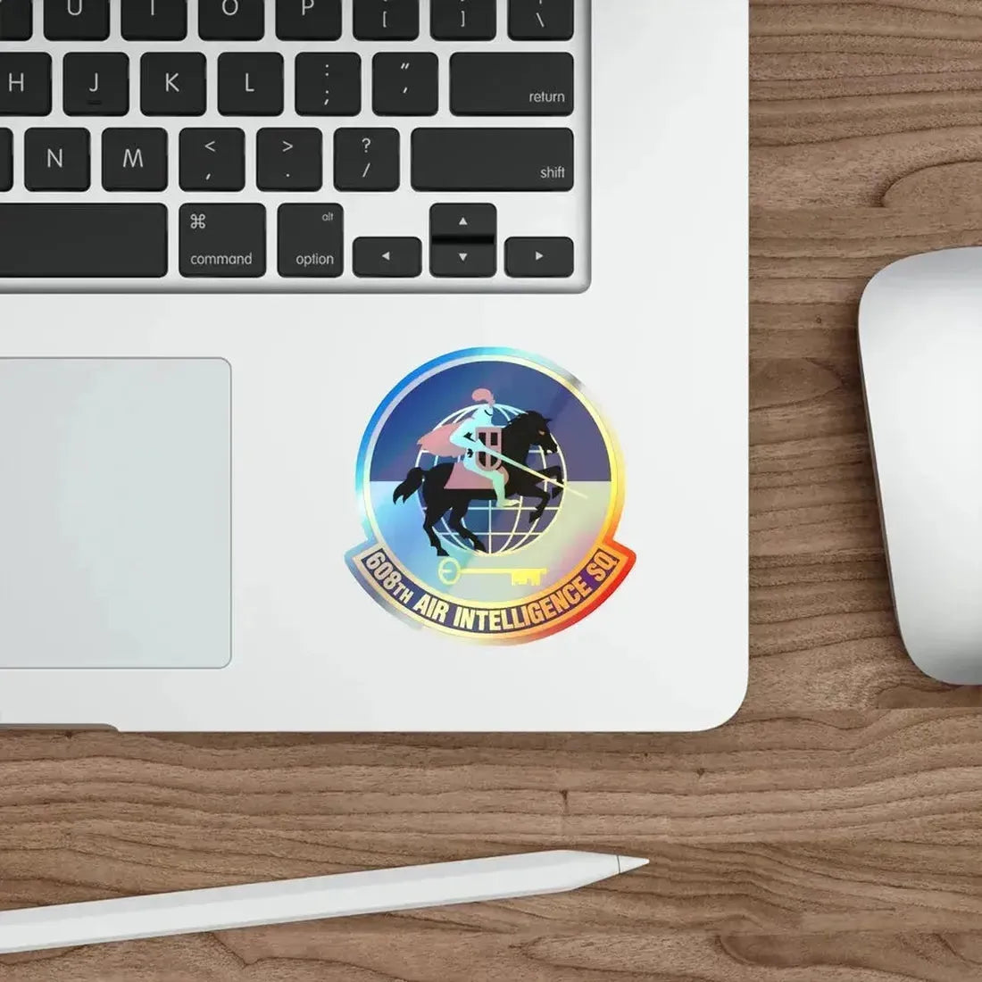 608th Air Intelligence Squadron (U.S. Air Force) Holographic STICKER Die-Cut Vinyl Decal - The Sticker Space
