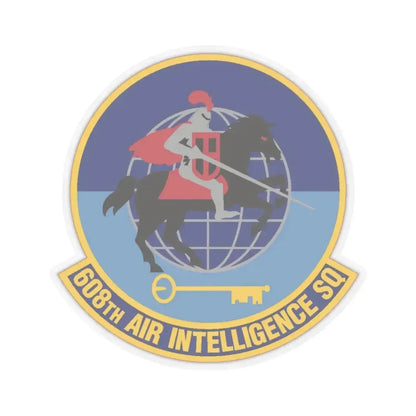608th Air Intelligence Squadron (U.S. Air Force) STICKER Vinyl Kiss-Cut Decal 4 Inch Transparent - The Sticker Space