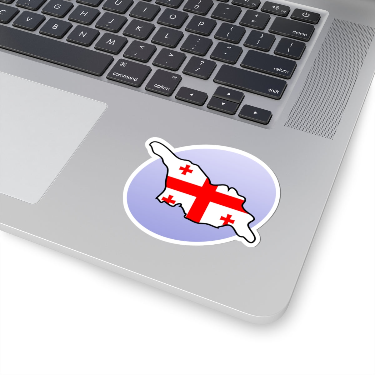 P Flag map of Georgia (Georgia) STICKER Vinyl Kiss-Cut Decal