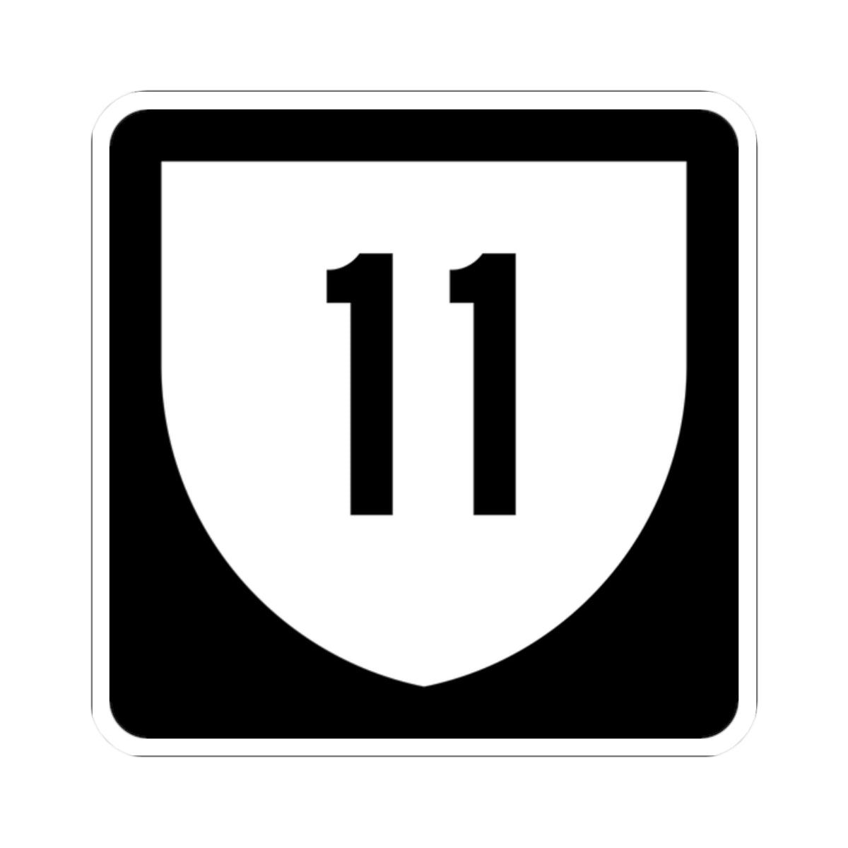 PR urban primary 11 (Puerto Rico) (Road Sign) STICKER Vinyl Kiss-Cut Decal