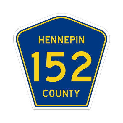 Hennepin County 152 (Minnesota) (Road Sign) STICKER Vinyl Kiss-Cut Decal