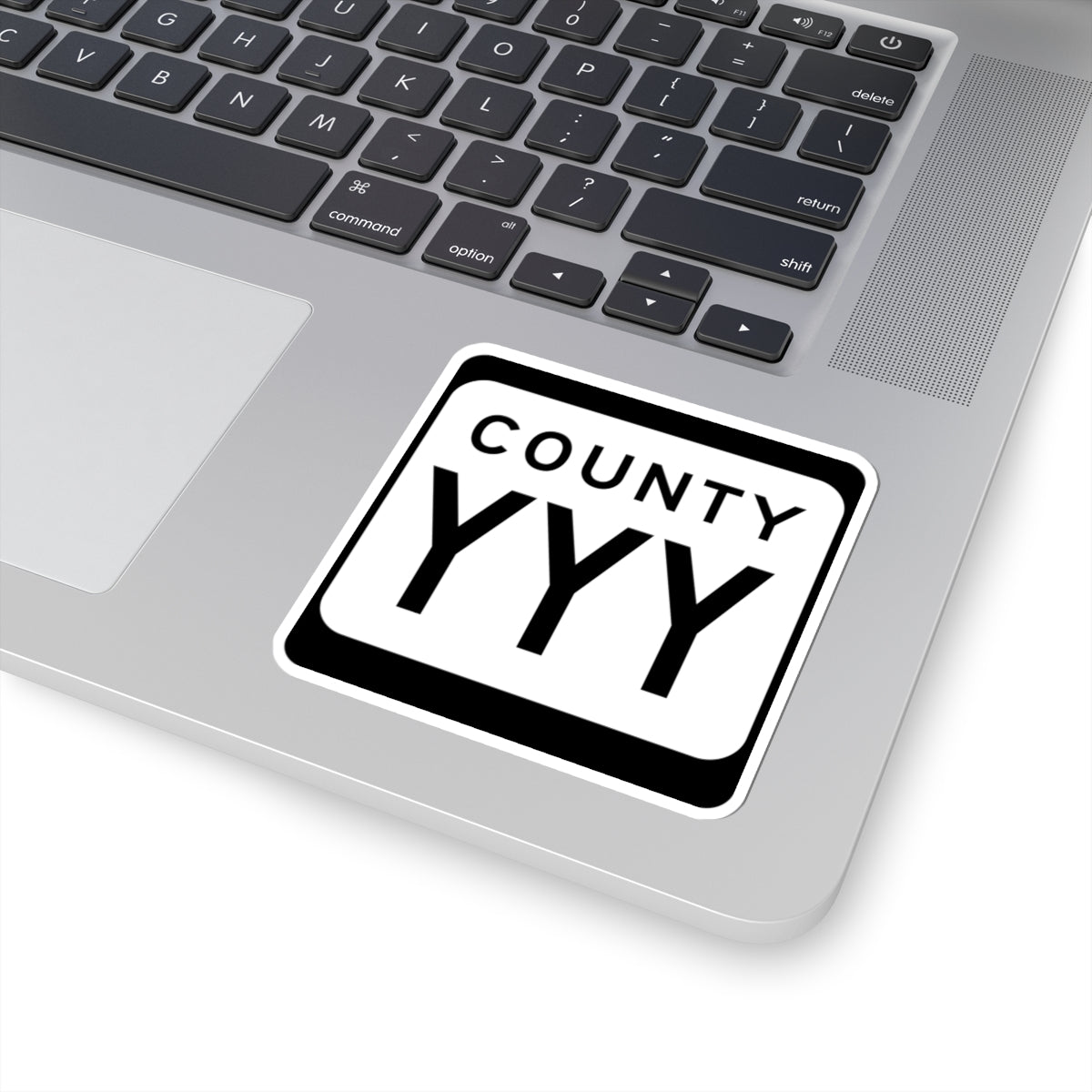 WIS County YYY (Wisconsin) (Road Sign) STICKER Vinyl Kiss-Cut Decal